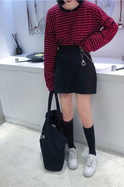 Korean Style Oversized Shirt - Y2K Summer, 90s Grunge, Retro, Pastel Goth