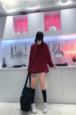 Korean Style Oversized Shirt - Y2K Summer, 90s Grunge, Retro, Pastel Goth