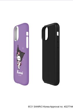 Kuromi Double Bumper iPhone Case - Y2K Grunge, 90s Retro, Pastel Goth, Y2K Popstar