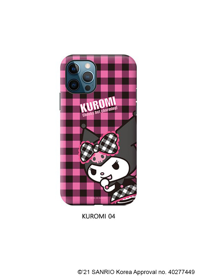 Kuromi Double Bumper iPhone Case - Y2K Grunge, 90s Retro, Pastel Goth, Y2K Popstar
