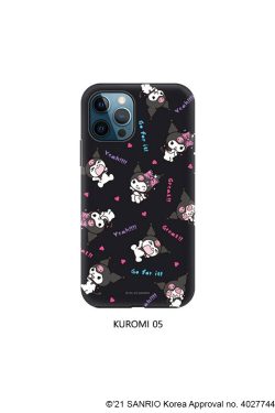 Kuromi Double Bumper iPhone Case - Y2K Grunge, 90s Retro, Pastel Goth, Y2K Popstar