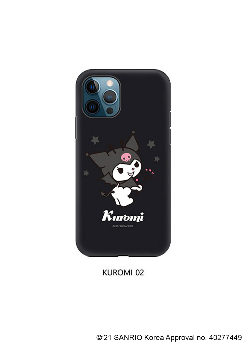 Kuromi Double Bumper iPhone Case - Y2K Grunge, 90s Retro, Pastel Goth, Y2K Popstar