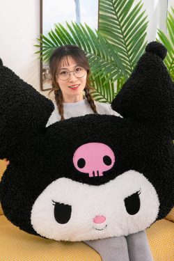 Kuromi Soft Pillow Cushion - Y2K Grunge & 90s Retro Style for Summer, Party, and Club Outfits