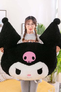 Kuromi Soft Pillow Cushion - Y2K Grunge & 90s Retro Style for Summer, Party, and Club Outfits