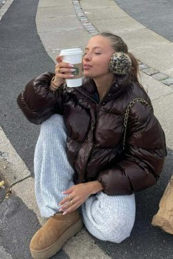 Laina Y2K Puffer Jacket - Retro 90s Grunge, Summer Outfits, Club & Party Fashion for Women