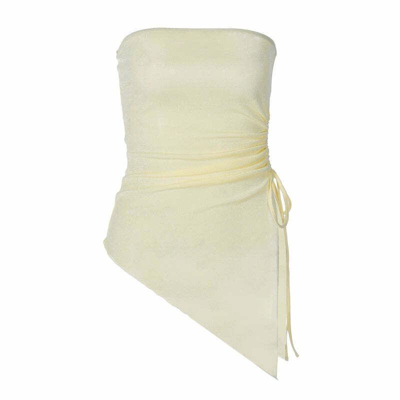 Landon Asymmetric Top - Y2K Summer, 90s Grunge, Retro Style, Y2K Party & Club Outfits