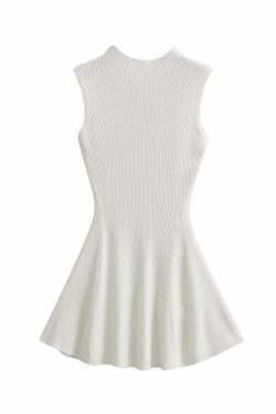 Laney Knitted Mini Dress - Y2K Summer Grunge Outfit, 90s Fashion, Retro Style, Pastel Goth