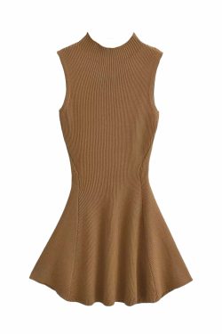 Laney Knitted Mini Dress - Y2K Summer Grunge Outfit, 90s Fashion, Retro Style, Pastel Goth