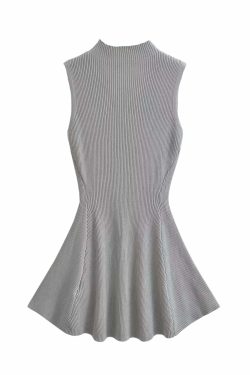 Laney Knitted Mini Dress - Y2K Summer Grunge Outfit, 90s Fashion, Retro Style, Pastel Goth