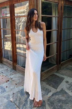 Latoya Knitted Maxi Dress - Y2K Summer, 90s Fashion, Grunge, Retro Style, Y2K Party Outfit