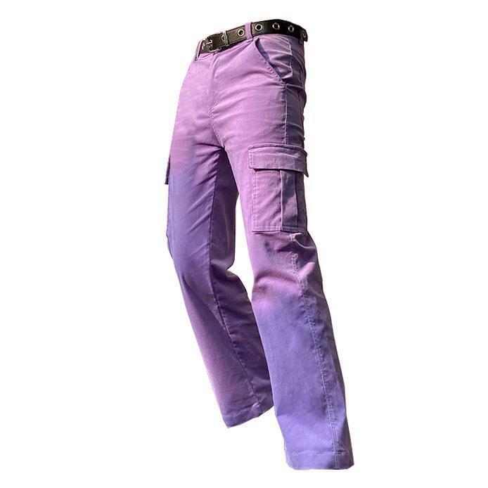 Lavender Cargo Pants - Y2K Summer Grunge Outfit, 90s Fashion, Retro Style, Y2K Club & Party Look