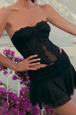 Layne Lace Skirt Set - Y2K Summer Grunge Outfit, 90s Fashion, Retro Style, Y2K Party Look