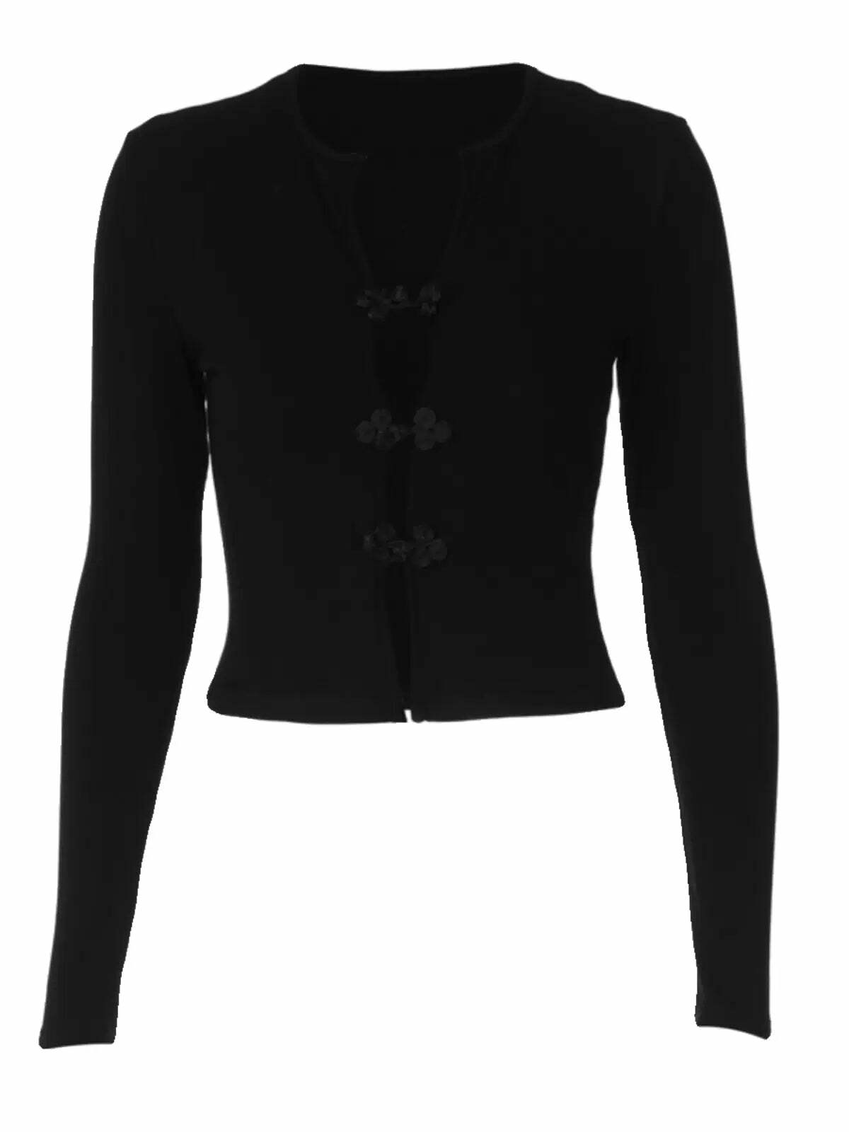 Leigha Long Sleeve Top - Y2K Summer Grunge, 90s Fashion, Retro Style, Pastel Goth, Y2K Club
