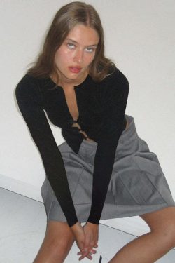 Leigha Long Sleeve Top - Y2K Summer Grunge, 90s Fashion, Retro Style, Pastel Goth, Y2K Club