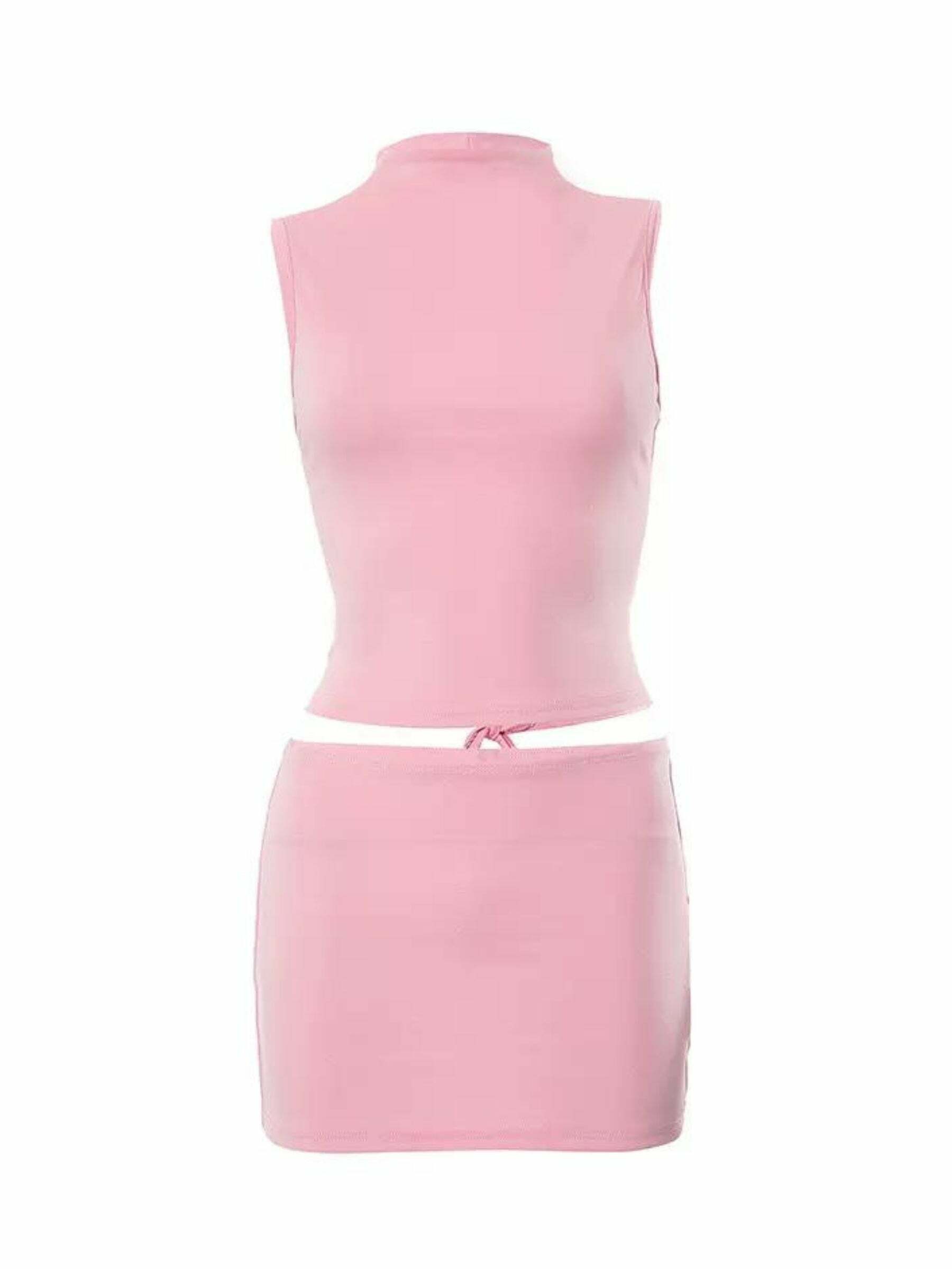 Lejla Y2K Skirt Set - 90s Grunge Summer Outfit, Retro Fashion, Pastel Goth, Y2K Party Look