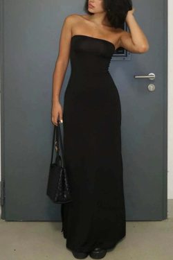 Leonie Strapless Maxi Dress - Y2K Summer, 90s Fashion, Grunge, Retro, Pastel Goth, Party Outfit