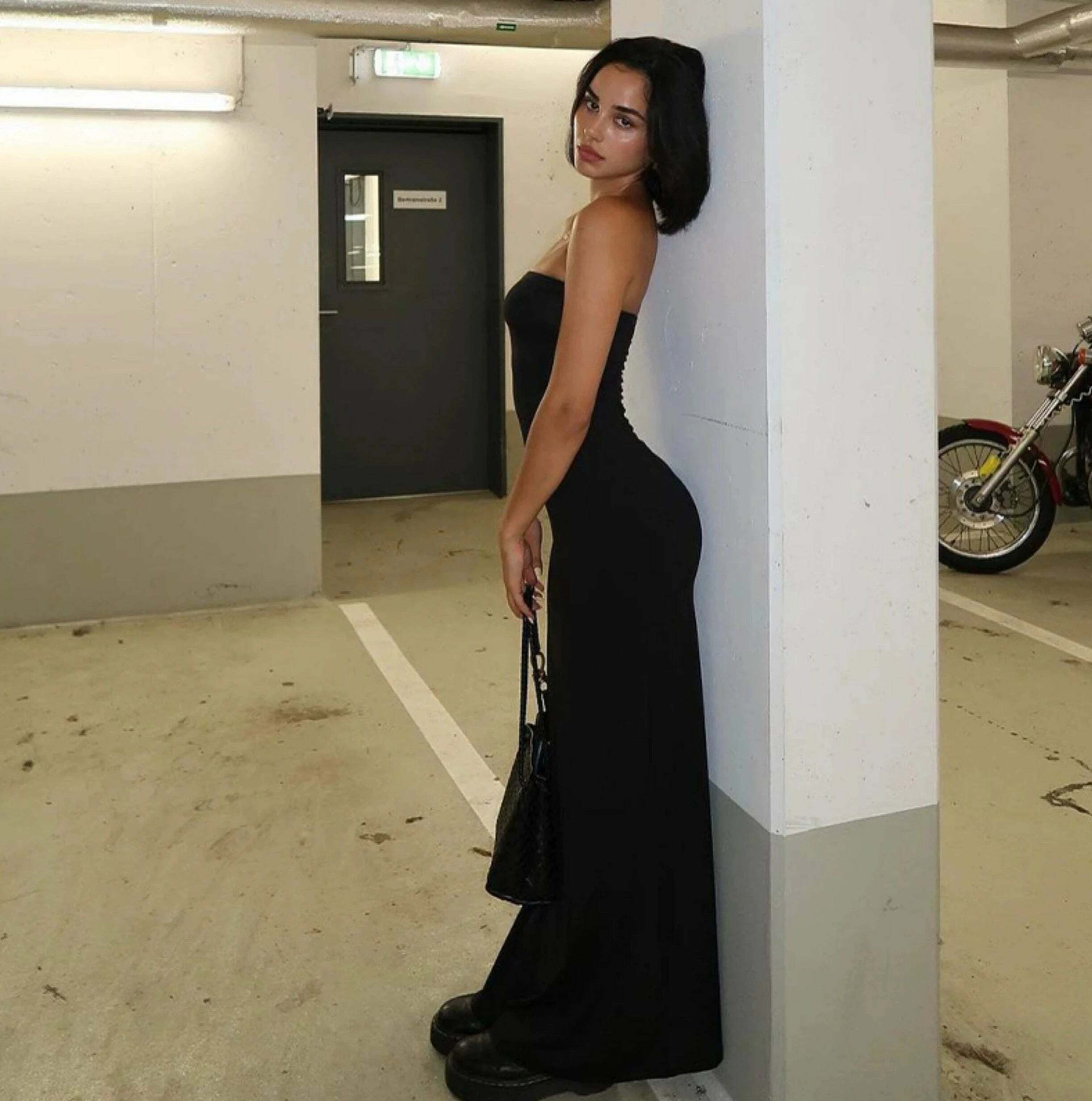Leonie Strapless Maxi Dress - Y2K Summer, 90s Fashion, Grunge, Retro, Pastel Goth, Party Outfit