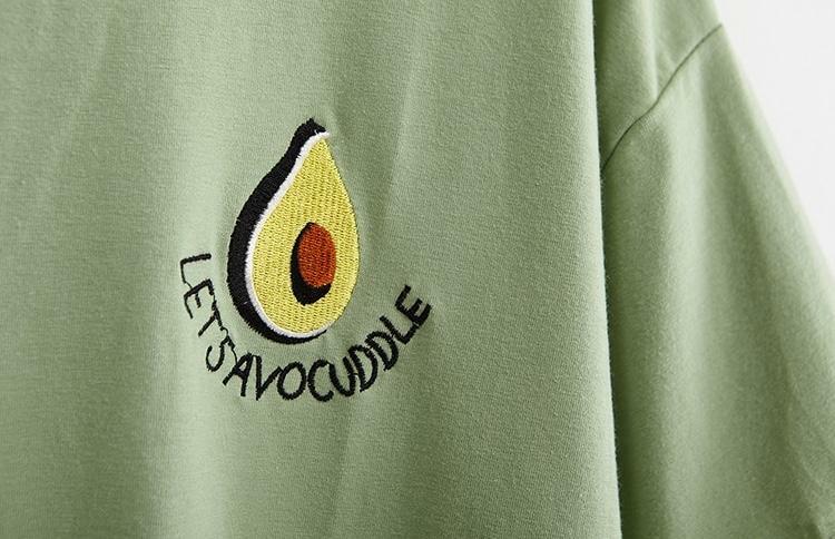 Let's Avocuddle Y2K Summer T-Shirt - 90s Grunge, Retro, Pastel Goth, Y2K Fashion for