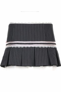 Liara Striped Mini Skirt - Y2K Summer, 90s Fashion, Grunge, Retro, Pastel Goth, Y2K