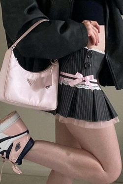 Liara Striped Mini Skirt - Y2K Summer, 90s Fashion, Grunge, Retro, Pastel Goth, Y2K