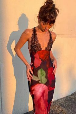 Lilian Slim Maxi Dress - Y2K Summer Grunge Outfit, 90s Fashion, Retro Style, Pastel Goth