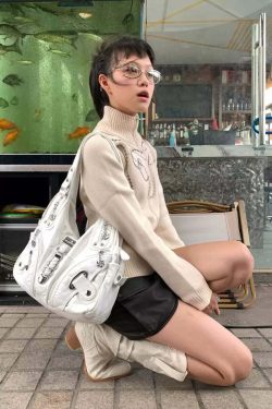 Lillyann Retro Shoulder Bag - Y2K Summer, 90s Grunge, Pastel Goth, Y2K Party & Club Outfits