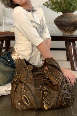 Lillyann Retro Shoulder Bag - Y2K Summer, 90s Grunge, Pastel Goth, Y2K Party & Club Outfits
