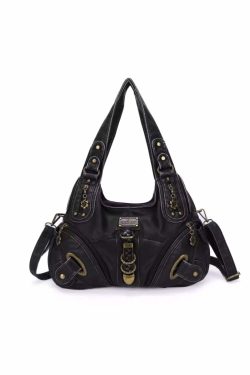 Lillyann Retro Shoulder Bag - Y2K Summer, 90s Grunge, Pastel Goth, Y2K Party & Club Outfits