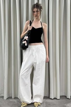 Linnea Lace Detailed Backless Top - Y2K Summer, 90s Fashion, Grunge, Retro, Pastel Goth
