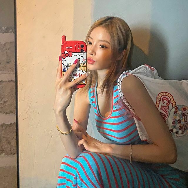 LIPHOP � Y2K U-Neck Stripe Ribbed Maxi Tank Dress, 90s Grunge Summer Outfit