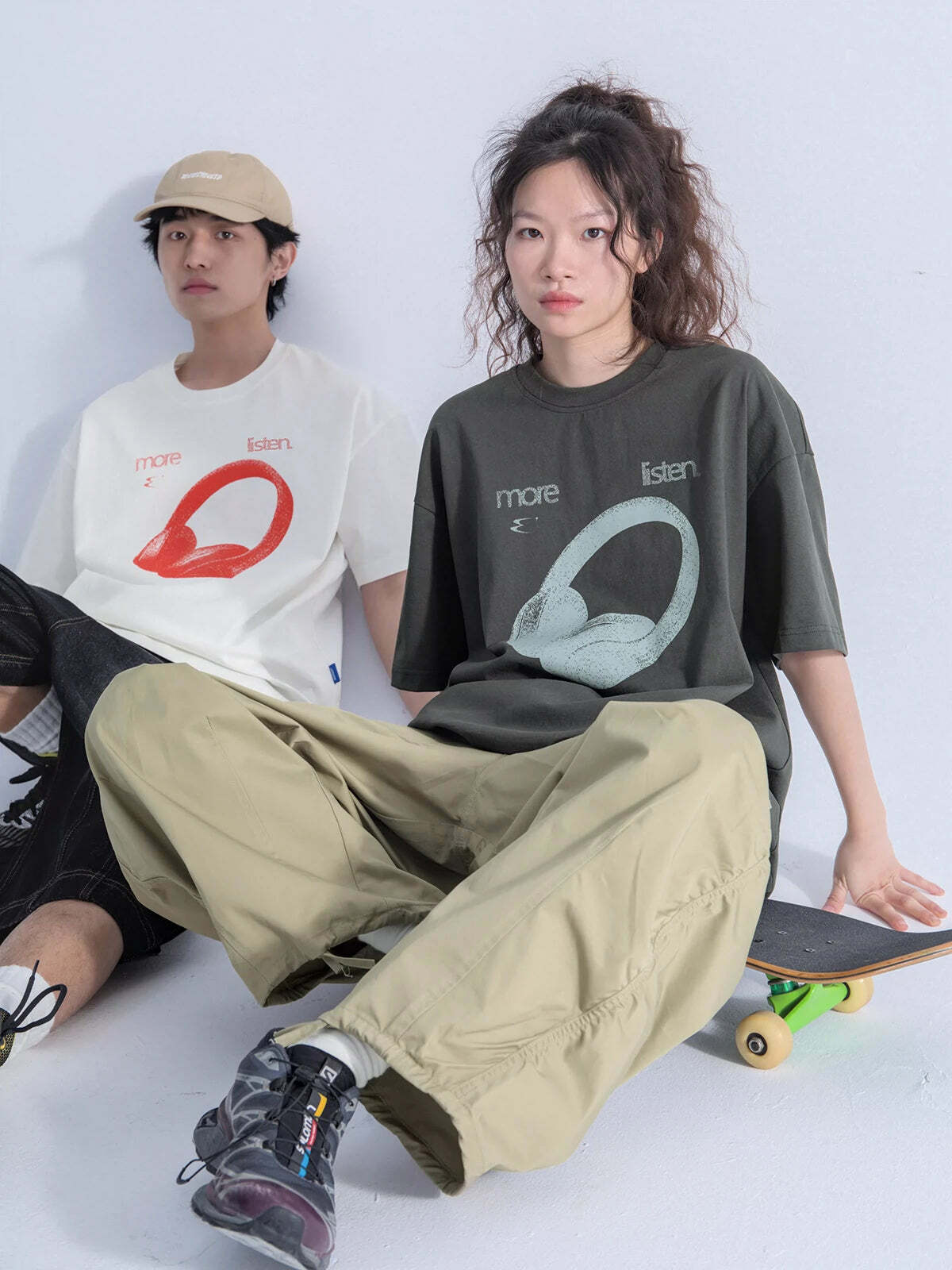 Listen More Tee - Y2K Summer Grunge, 90s Retro, Pastel Goth, Y2K Popstar & Club Outfits