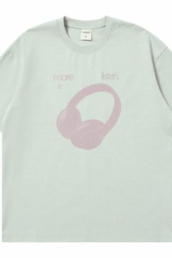 Listen More Tee - Y2K Summer Grunge, 90s Retro, Pastel Goth, Y2K Popstar & Club Outfits