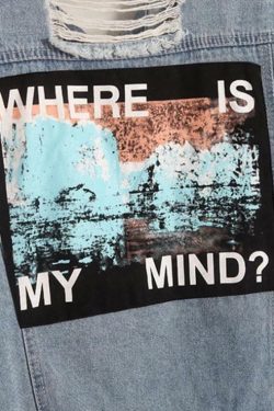 Lost in Translation Denim Jacket - Y2K Summer, 90s Grunge, Retro Style, Y2K Party & Club Outfits