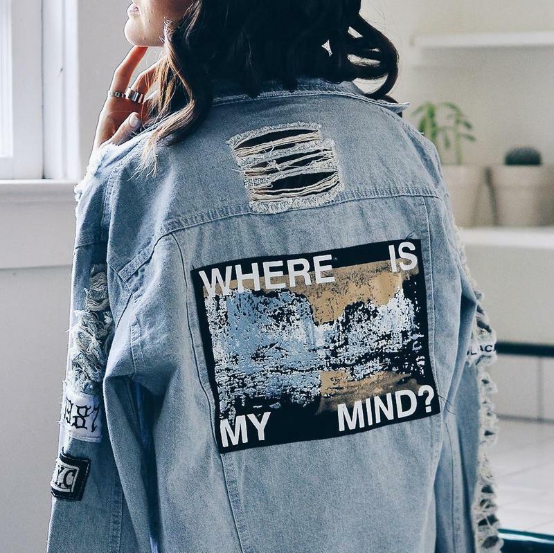 Lost in Translation Denim Jacket - Y2K Summer, 90s Grunge, Retro Style, Y2K Party & Club Outfits