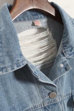 Lost in Translation Denim Jacket - Y2K Summer, 90s Grunge, Retro Style, Y2K Party & Club Outfits