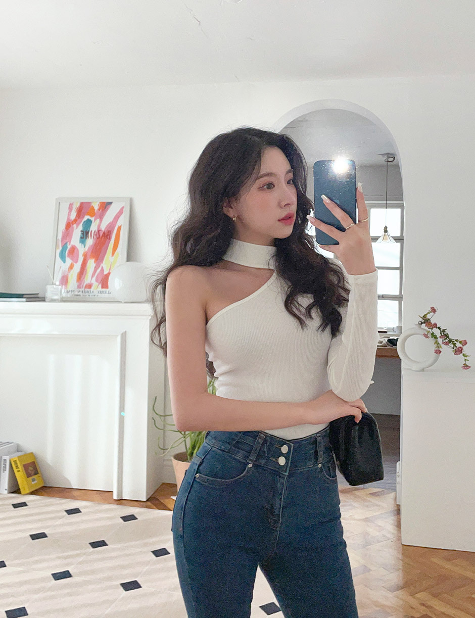 Love Sweetness One Shoulder Top - Y2K Summer, 90s Grunge, Retro, Pastel Goth, Y2K Party Outfit