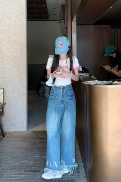 Lovely Life Kitten Crop Top - Y2K Summer, 90s Grunge, Retro, Pastel Goth, Y2K Party Outfit