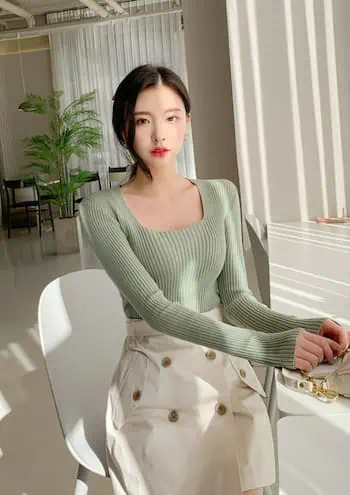 Loving Berry Square Ribbed Top - Y2K Summer Grunge, 90s Fashion, Retro Y2K Club Outfit