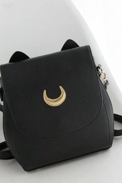 Luna Artemis Cat Backpack - Y2K Grunge, 90s Retro, Pastel Goth, Y2K Summer & Party Outfits