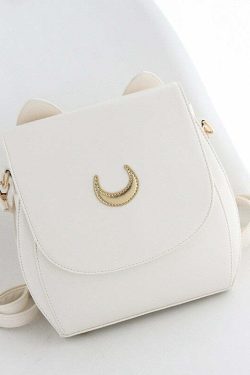 Luna Artemis Cat Backpack - Y2K Grunge, 90s Retro, Pastel Goth, Y2K Summer & Party Outfits