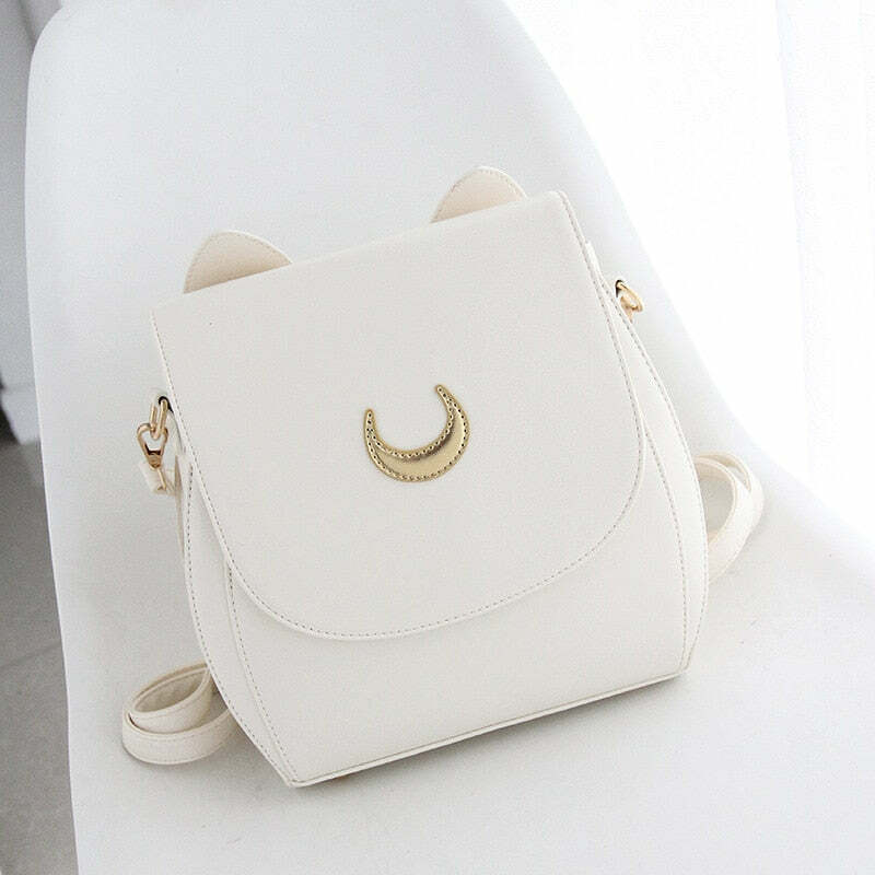 Luna Artemis Cat Backpack - Y2K Grunge, 90s Retro, Pastel Goth, Y2K Summer & Party Outfits