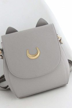 Luna Artemis Cat Backpack - Y2K Grunge, 90s Retro, Pastel Goth, Y2K Summer & Party Outfits