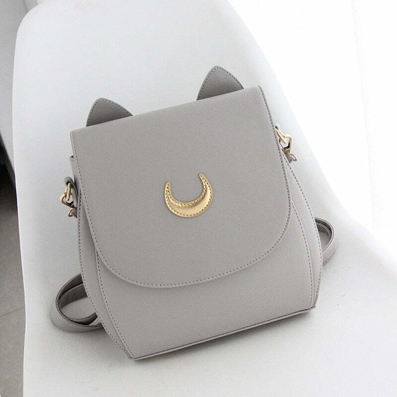 Luna Artemis Cat Backpack - Y2K Grunge, 90s Retro, Pastel Goth, Y2K Summer & Party Outfits