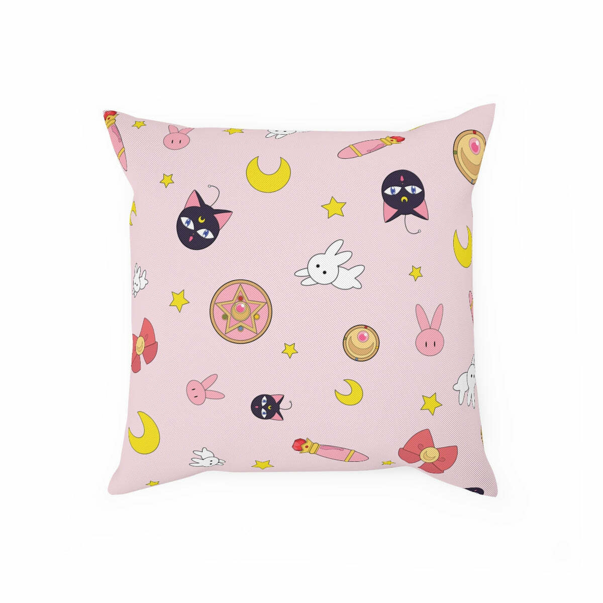 Luna Bunny Pillow Cushion - Y2K Summer & 90s Grunge Fashion, Retro Pastel Goth Decor