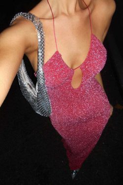 Lyndee Glitter Maxi Dress - Y2K Summer, 90s Fashion, Grunge, Retro, Party & Club Outfits