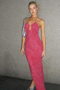 Lyndee Glitter Maxi Dress - Y2K Summer, 90s Fashion, Grunge, Retro, Party & Club Outfits