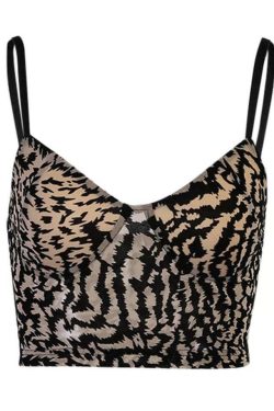 Lyza Leopard Spaghetti Top - Y2K Summer, 90s Grunge, Retro Style, Y2K Party & Club Outfits