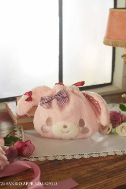 Maison De Fleur x Bonbonribbon Plush Pouch - Y2K Grunge, 90s Retro, Pastel Goth, Summer Y2