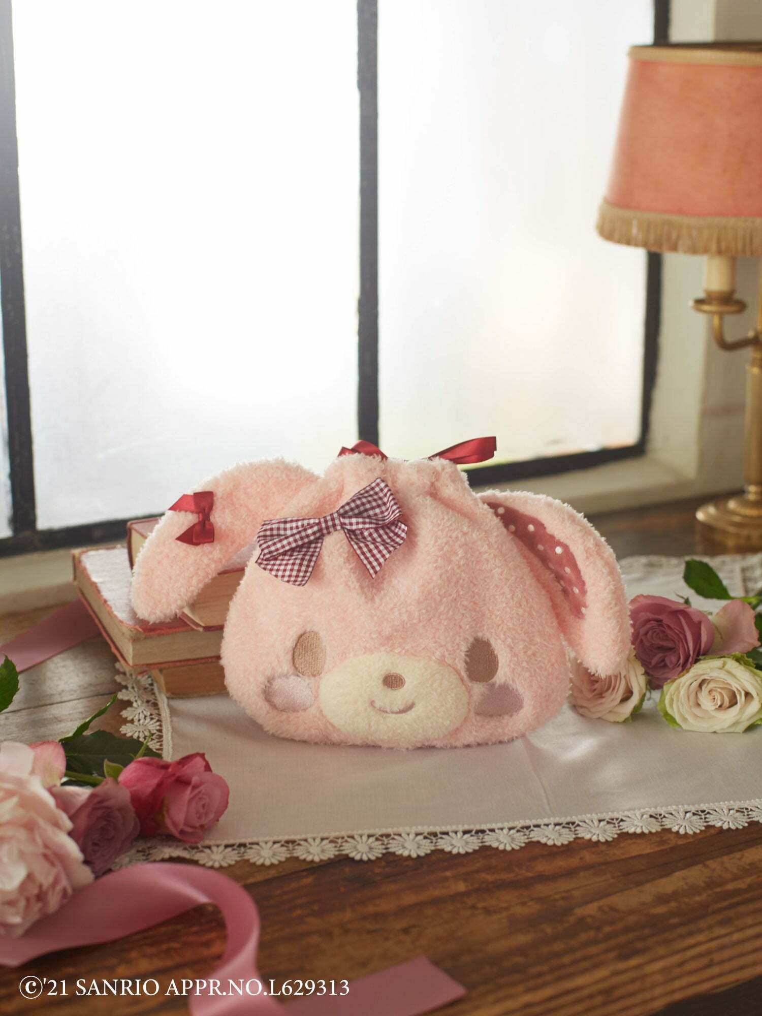 Maison De Fleur x Bonbonribbon Plush Pouch - Y2K Grunge, 90s Retro, Pastel Goth, Summer Y2