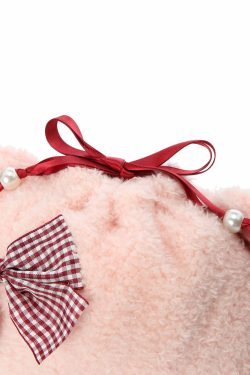 Maison De Fleur x Bonbonribbon Plush Pouch - Y2K Grunge, 90s Retro, Pastel Goth, Summer Y2
